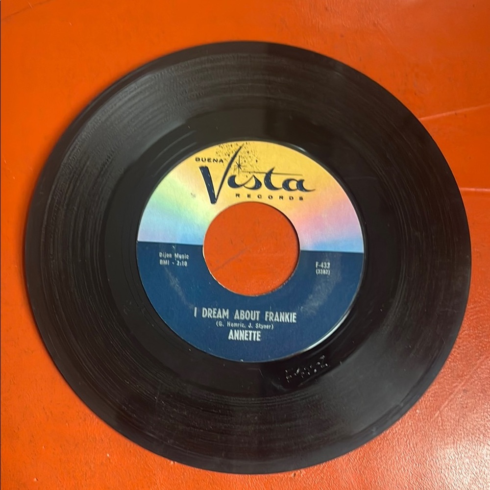 Buena Vista Vinyl Record 45 rpm Annette